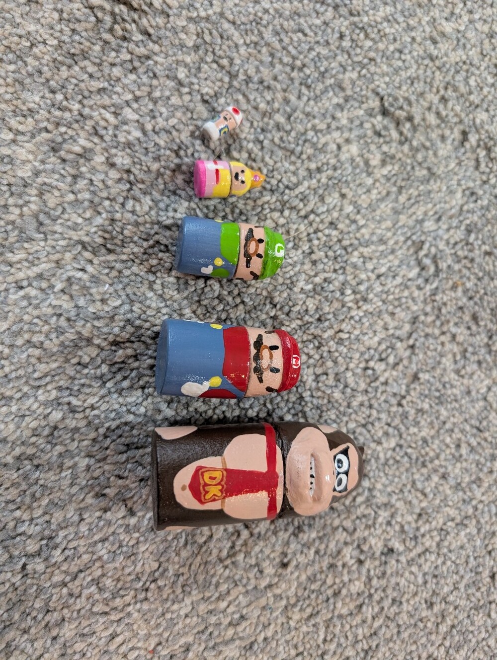 Handmade Nesting Eggs Super Mario Bros